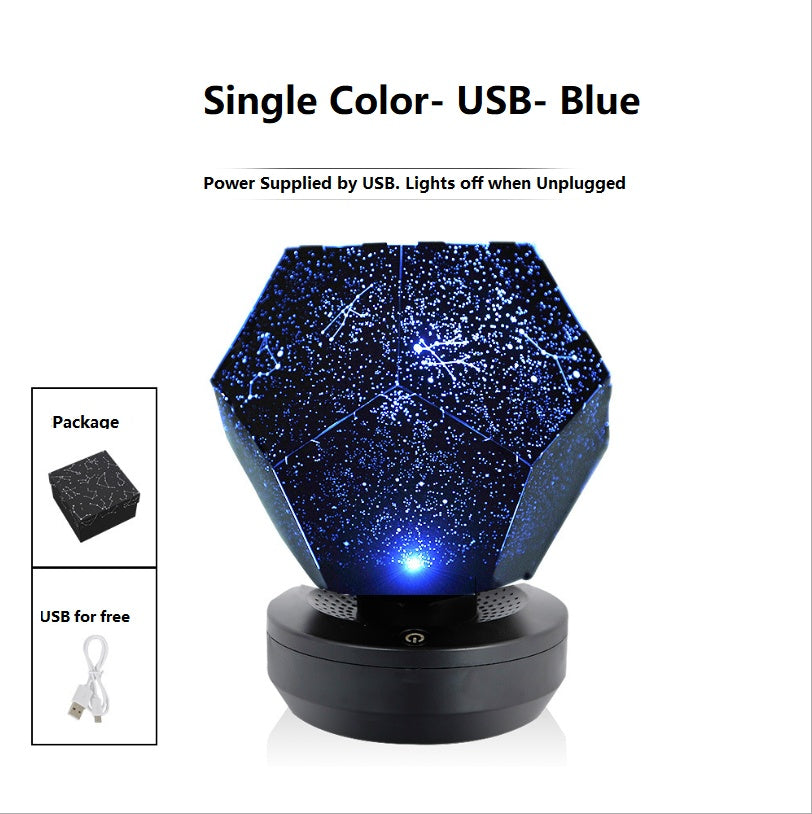 LED Starry Sky Projector, 3D Projection Night Lamp