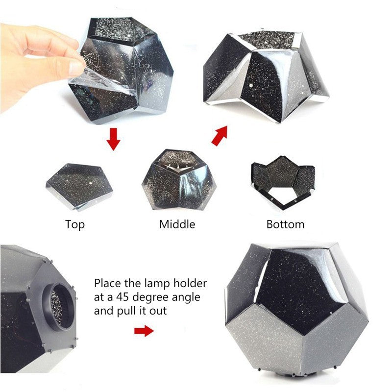 LED Starry Sky Projector, 3D Projection Night Lamp