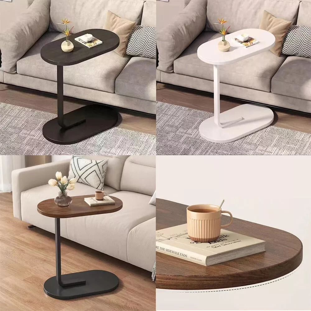Small C-shaped Table End Table For Sofa Side Table Nightstand For Bedroom Modern