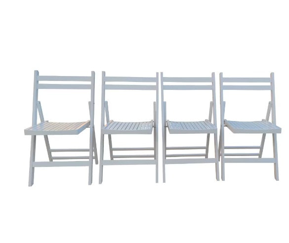 Slatted Wood Folding Chairs for Special Events