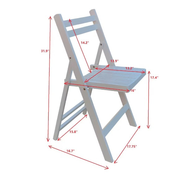 Slatted Wood Folding Chairs for Special Events