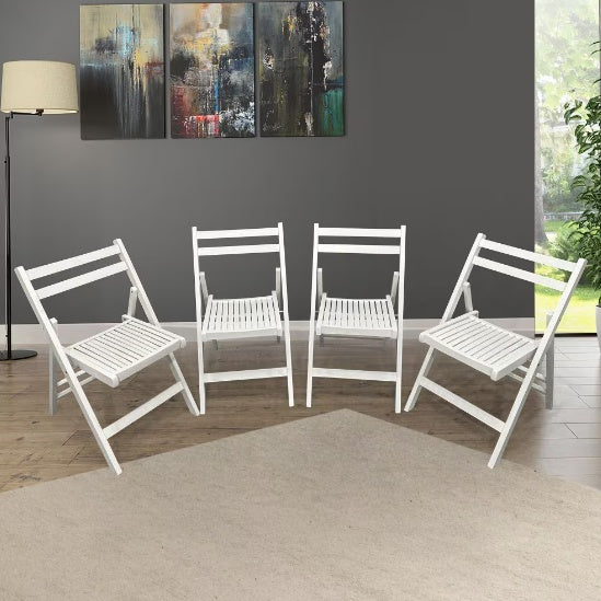 Slatted Wood Folding Chairs for Special Events