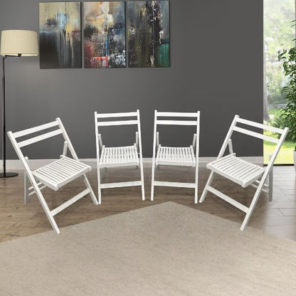 Slatted Wood Folding Chairs for Special Events